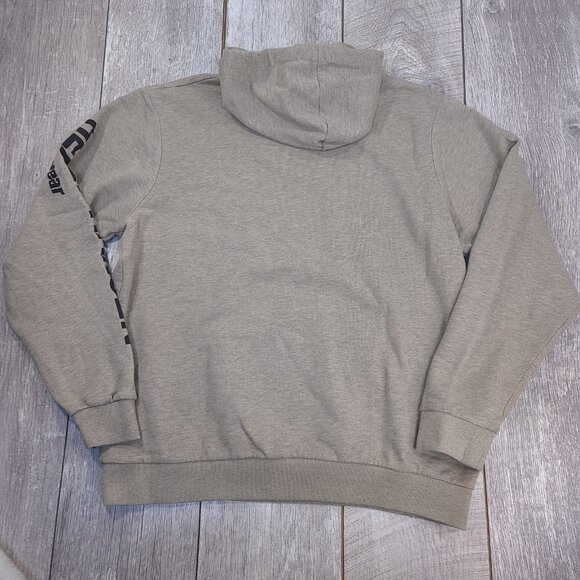 Helly Hansen Hoodie Mens XXL Brown Workwear Graphic Kangaroo Hoody Pullover - Picture 2 of 7